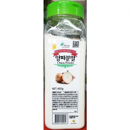 이슬나라 양파분말 450g 6개 식자재 업소용 대용량 어니언 양파분말 한진 이슬나라 조은약초 양파 한진에프엔비 이슬 국산 이미지