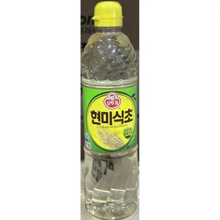 현미식초(오뚜기 900ml) 1개 식자재 업소용 대용량 오뚜기 대상 천연발효 천연식품 한삶 백설 자연발효한 제일제당 사과 이미지