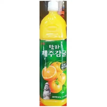 제주감귤주스(롯데 1.5L) 12개 식자재 업소용 대용량 제주 제주랑 롯데칠성 제주사랑 제주향 빙그레 델몬트 천혜향 해태