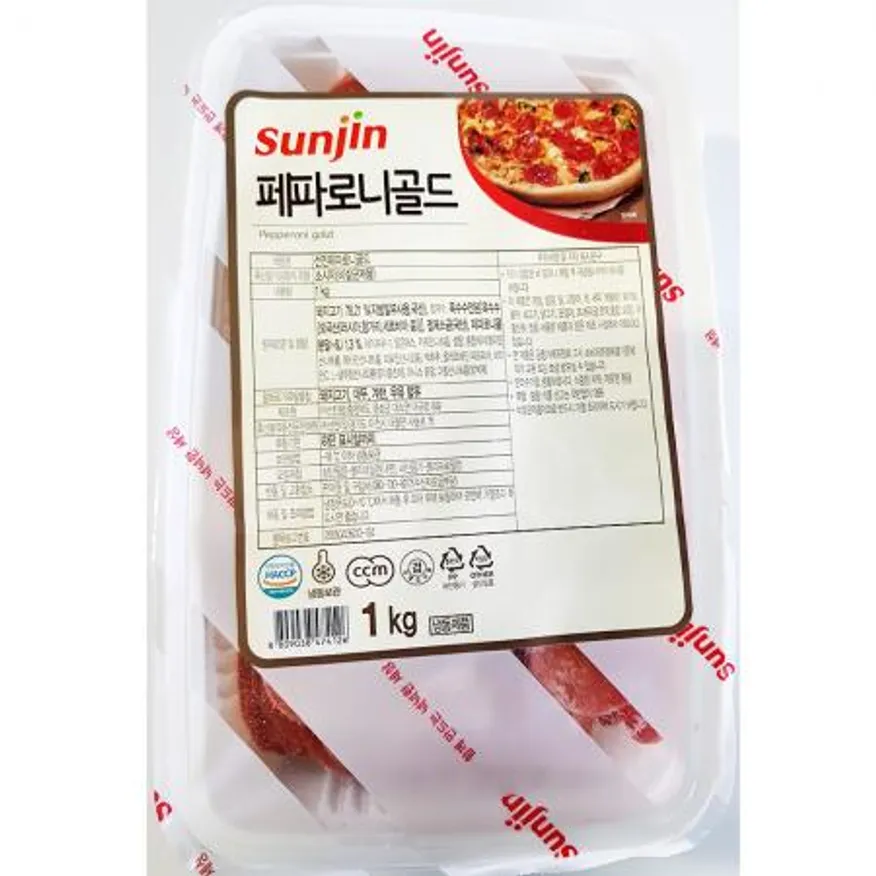 페파로니골드(선진 1K) 10개 식자재 업소용 대용량 사조 페파로니 소시지 피 간식 대경햄 선진포크 사조오양 에쓰 이미지