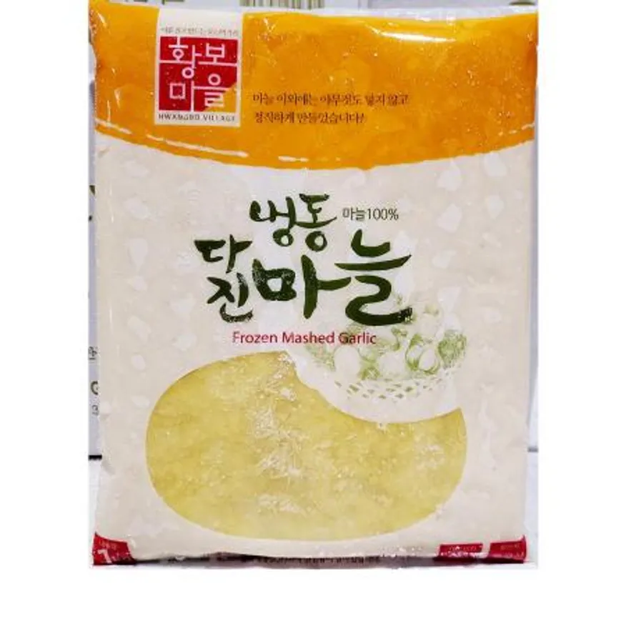 황보마을 다진마늘(1K) 1개 식자재 업소용 대용량 냉동 황보마을 대용량 갈은마늘 간마늘 얼린 대량 청정 반찬단지 이미지