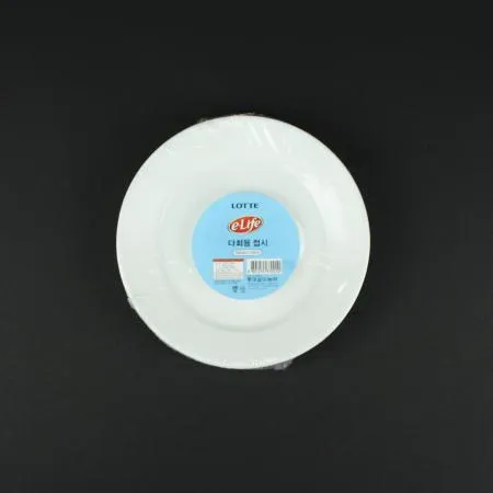 롯데- 다회용 접시 150Ø 10개입 식자재 업소용 대용량 롯데 일회용 이라이프 헤이지 다회용 바른템 팔햐 구햐 다타 이미지