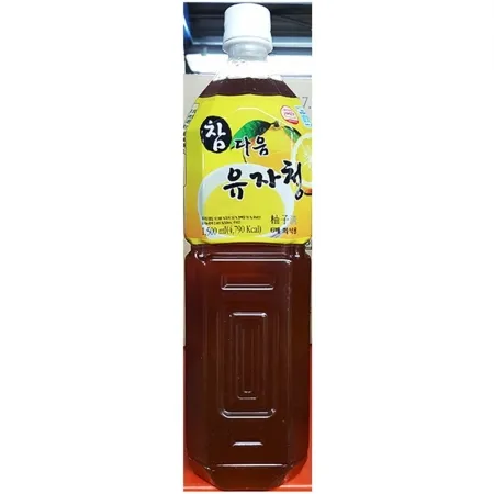 유자청(참다음 1.5L) 8개 식자재 대용량 업소용 음료원액 음료엑기스 유자차