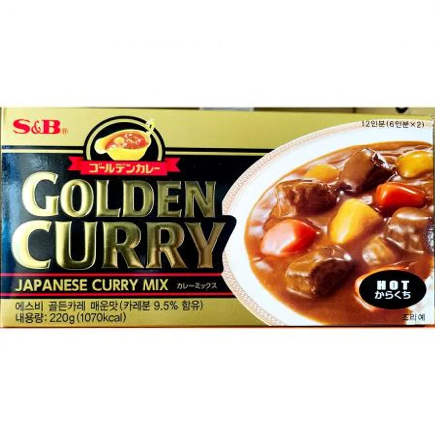 고형카레(한국에스비 골드 매운맛 240g) 카레 매운카레 에스비카레 카레재료 식자재 업소용 식당용 골드카레 이미지