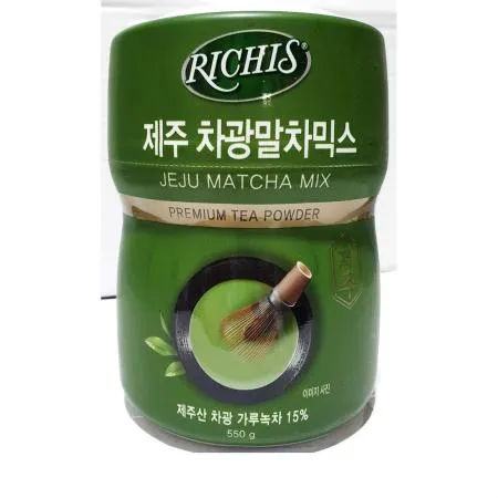 제주차광말차믹스(리치스 파우더 550g)1개 식자재마트 대용량 업소용 자판기용국산차 선식용라떼 내몸에좋은차