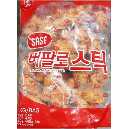 사세 닭날개 스틱튀김 1K 닭날개튀김 치킨 업소용 식자재 냉동튀김 술안주 사세치킨 핫윙