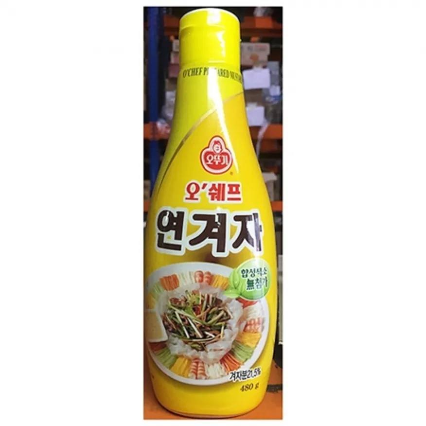 연겨자(오뚜기 480g) 업소용 식자재 소스 겨자 겨자소스 냉채소스 머스타드 조미료 이미지