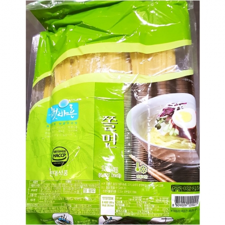 쫄면사리(햇바른 현대 1.8K) 6개 식자재 업소용 대용량 평화 맛찬들 평화에프앤비 삼보 천일 면사랑 성일 강원 현대 이미지