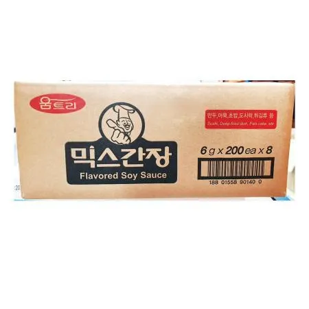 간장(믹스 움트리 6gx1600) 1개 식자재 업소용 대용량 움트리 간장 연합 이엔 일회용 돈키호테 일본 와사비 맛미 이미지