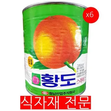 황도캔(슬 화남 3K) 6개 식자재 업소용 대용량 삼포 이츠웰 삼립 개 삼아씨에프 펭귄 화남 기타 오티마트