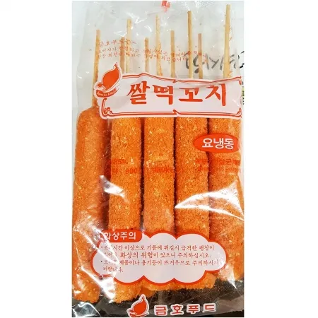 금호 쌀떡꼬치 900g 1개 식자재 업소용 대용량 치즈떡볶이떡 금호 금호푸드 평화 분식재료 화 토담 레드떡볶이 풀무원