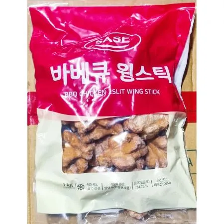 사세통상 바베큐윙스틱 1k 식자재 업소용 대용량 윙스틱 바베큐치킨 닭고기 냉동치킨 치킨집 호프집
