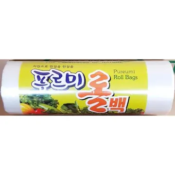롤백(푸르미 소 25x35)X15개 식자재 업소용 대용량 롤백 위생 크린랩 크린 매 두꺼운 후래쉬 크린백 국산