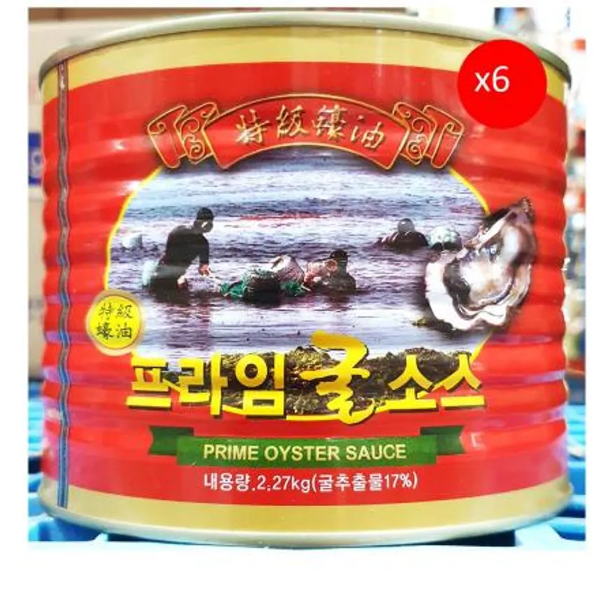 굴소스(프라임 시하 2.27k) 6개 식자재 업소용 대용량 상기 굴소스 액상 해천 굴양념 프리미엄 이금기 중식굴 개 이미지