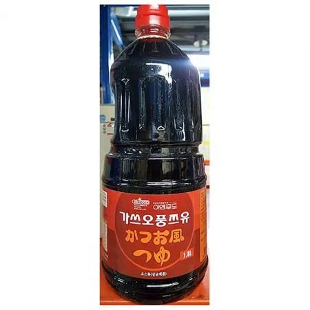 가쓰오쯔유(이엔 1.8L) 쯔유 업소용 식자재 일식재료 액상소스 가쓰오소스 육수 대용량
