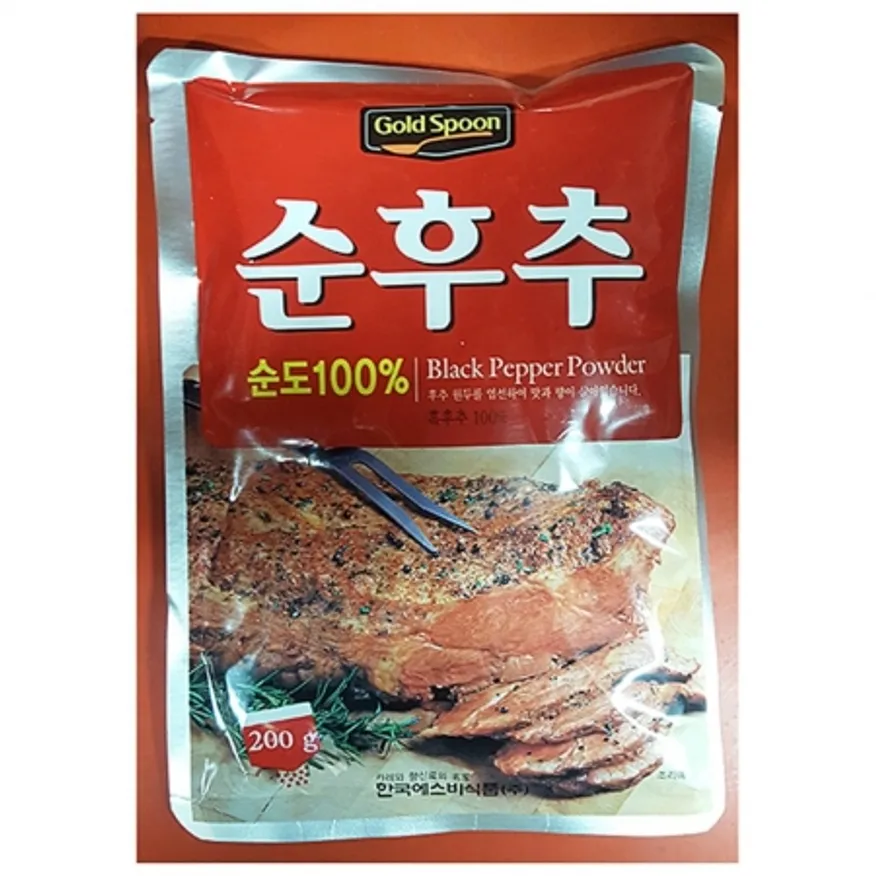 순후추가루(에스비 200g) 5개 식자재 업소용 대용량 이슬나라 태원 태산 흑 오뚜기 영흥 신영 혼합흑 순후추 이미지