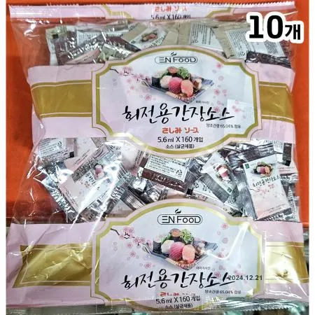 회전용간장소스(이엔푸드 5.6mlx160입) 10개 식자재 업소용 대용량 니비시 움트리 기꼬만 샘표 치엔 사시미 회간장 달콩 해울찬 이미지