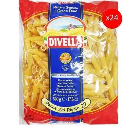 스파게티면(펜네 디벨라 500g) 24개 식자재 업소용 대용량 디벨라 데체코 룸모 바릴라 지미 랜덤 그라노로 유기농 구은 이미지