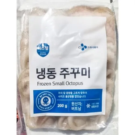 이츠웰 주꾸미 홀 6미 200g 냉동주꾸미 홀주꾸미 업소용주꾸미 대용량주꾸미 식당용주꾸미 주꾸미볶음 해산물 주꾸미도매