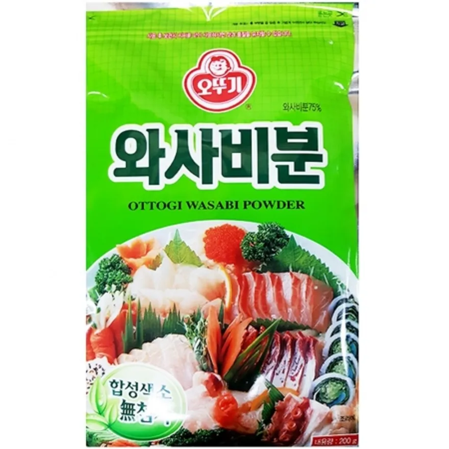 와사비가루(오뚜기 200g)X20 고추냉이가루 분말와사비 일식재료 소스 조미료 업소용 대용량 식당 이미지