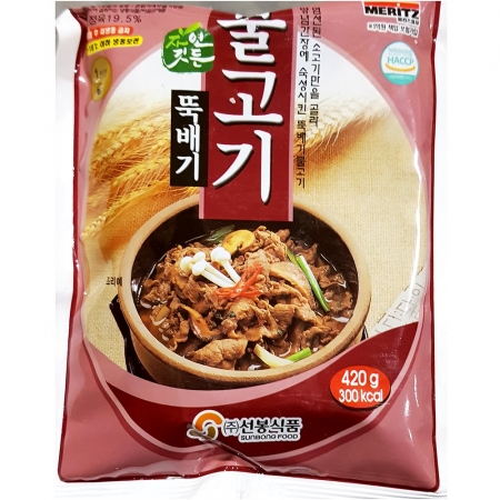 선봉 뚝배기불고기 420g 8개 식자재 업소용 대용량 선봉 초원 이미지