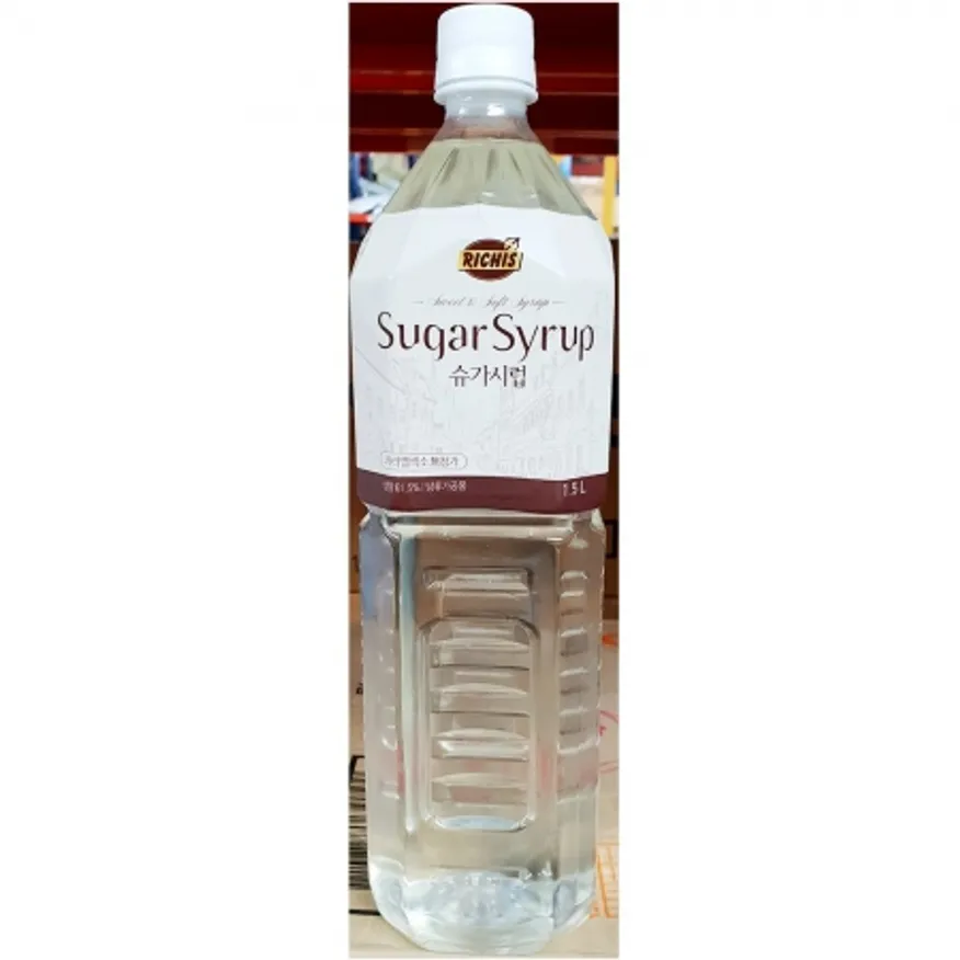 슈가시럽(리치스 1.5L) 1개 식자재 업소용 대용량 동서 리치스 슈가 푸드웰 주 식자재 이미지