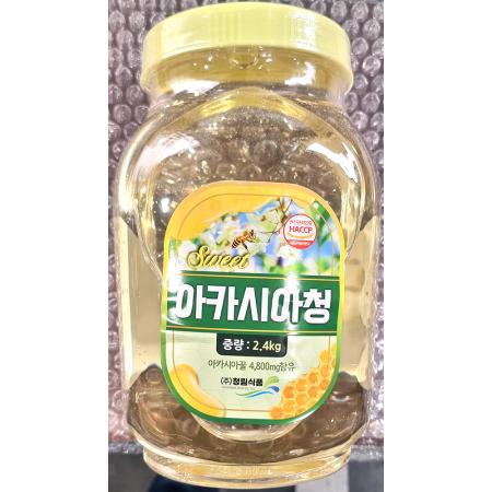 아카시아꿀(청림 2.4K) 식자재 업소용 꿀 천연꿀 벌꿀 대용량 카페재료 건강식품 양봉꿀