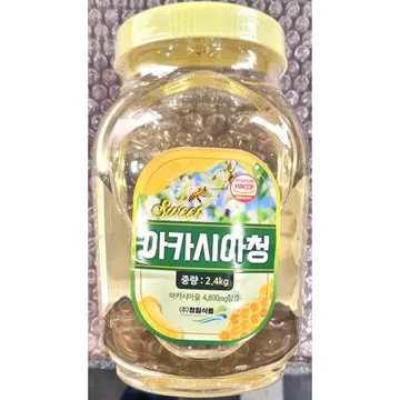 아카시아꿀(청림 2.4K) 1개 식자재 업소용 대용량 인간극장 지리산모향골 지리산 천연 꿀며든다 한울벌꿀 더비 달아라