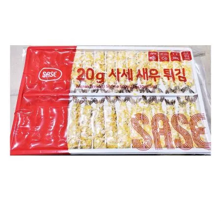사세통상 브레디드새우튀김(20g x30개 600g) 식자재 업소용 대용량 서하 사세 천일 새우 왕새우 엠디에스 디딤돌 달디단마켓 빵가루새우