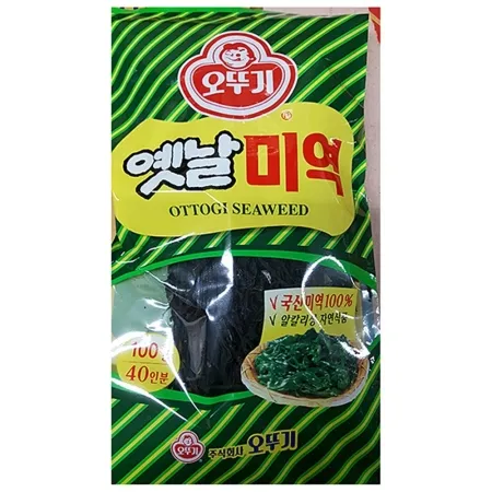 건미역(오뚜기 100g)X5 미역 식자재 업소용 대용량 미역국재료 산모미역 마른미역 해초류