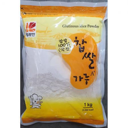 찹쌀가루(뚜레반 100프로 1K) X10 식자재 쌀가루 떡재료 업소용 베이킹재료 찹쌀 제빵재료 찹쌀분 떡가루 가루