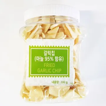 갈릭칩(푸드야 200g) 1개 식자재 업소용 대용량 푸드야 마늘튀김 튀긴 갈릭칩 식자재 마늘 이엔푸드 신영에프에스 페트