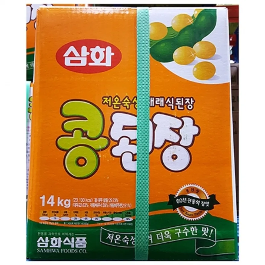 콩된장(삼화 14K) 식자재 업소용 대용량 발효식품 된장 재래된장 메주된장 한식당 쌈장 국된장 이미지
