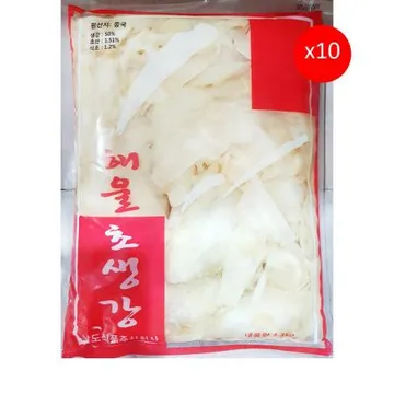 초생강(해울찬 백색 1.4k) 10개 식자재 업소용 대용량 백초생강 그램원 제이케이푸드 코우 이엔푸드 해울찬 특 신슈 일식