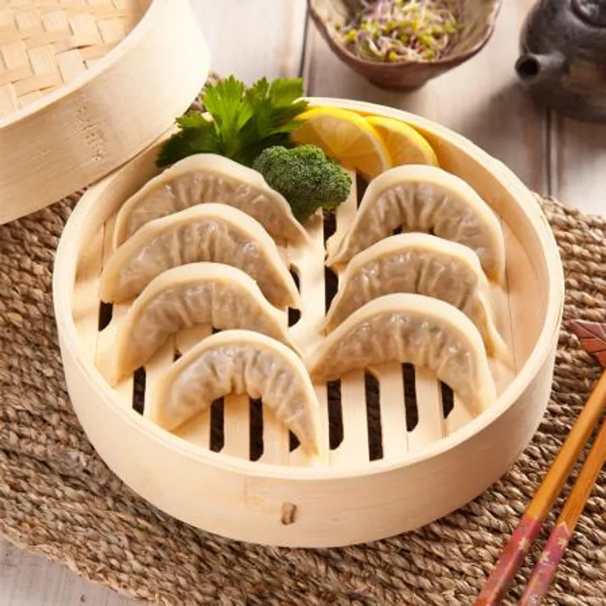 얇은피 고기가득 갈비만두 1kg 냉동만두 고기만두 군만두 간편식 야식 술안주 분식 냉동간식 얇은피만두 이미지