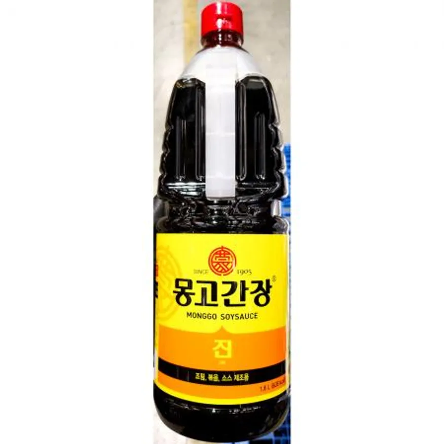 진간장(몽고식품 마산몽고 1.8L) X6 몽고간장 간장 양조간장 업소용 대용량 식자재 요리재료 한식간장 식당 이미지