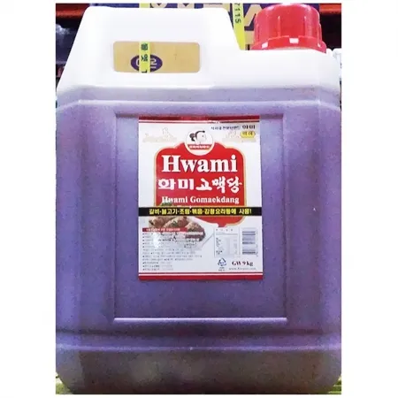 황물엿(화미 9K) 1개 식자재 업소용 대용량 대상 이츠웰 화미 황물엿 별표 강남