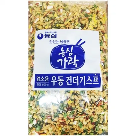 건더기스프(농심 500g) 스프 라면건더기 우동건더기 고명 국물요리 업소용 식자재 식당 농심건더기
