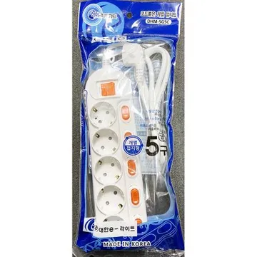 멀티탭(대한 개별 5구 2호)