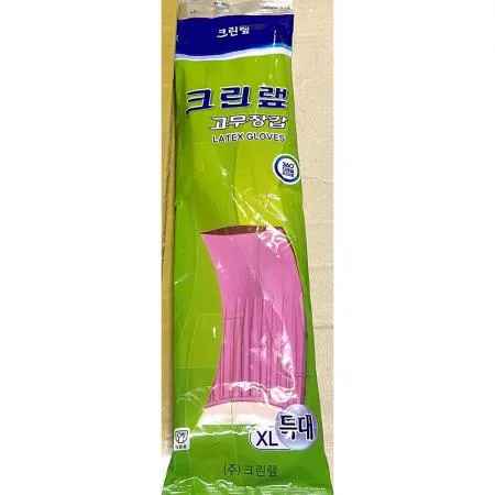 고무장갑(크린랲 특대 분홍색) 1개 식자재 업소용 대용량 명진 생활공작소 코스트코 태화지앤지 태화 마미손 모스트픽 유한킴벌리 라텍스 이미지
