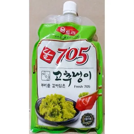 움트리 생와사비705 700g X15 생와사비 와사비 고추냉이 업소용와사비 일식당와사비 초밥재료 회소스 대용량와사비 움트리생와사비 횟집와사비