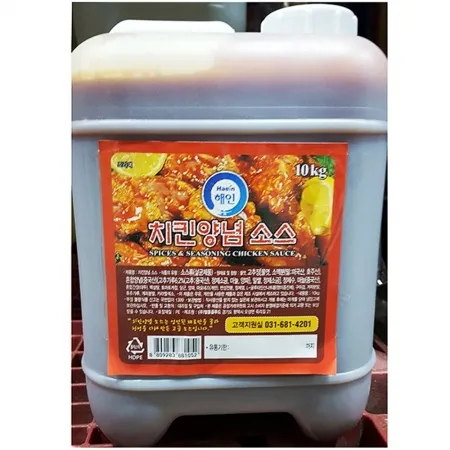 양념치킨소스(해인 10K) 업소용 식자재 치킨소스 치킨양념 닭강정소스 치킨집 대용량 배달전문점