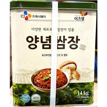실속양념쌈장(이츠웰 14K) 1개 식자재 업소용 대용량 쌈장 제이큐 알찬 순창궁 양념 실속양념 이츠웰 미소찬 신송
