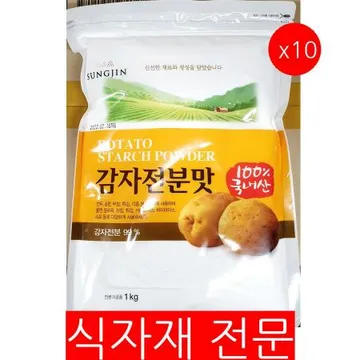 감자전분(성진 1K) 10개 식자재 업소용 대용량 맥선 감자전분 오토 뚜레반 성진 한식품 오뚜기