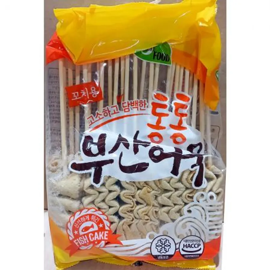 부산사각어묵꼬치(통통 냉동 25개입 800g) X5 부산어묵 사각어묵 어묵꼬치 어묵 오뎅 냉동어묵 분식재료 간식 업소용 식자재 이미지