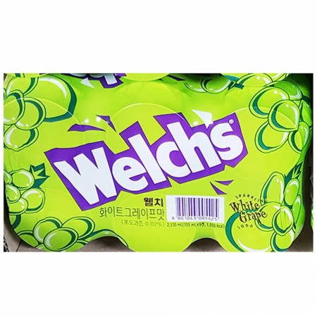 웰치스청포도(355mlx24) 웰치스 청포도 탄산음료 캔음료 음료수 식자재 업소용 대용량음료 식당음료