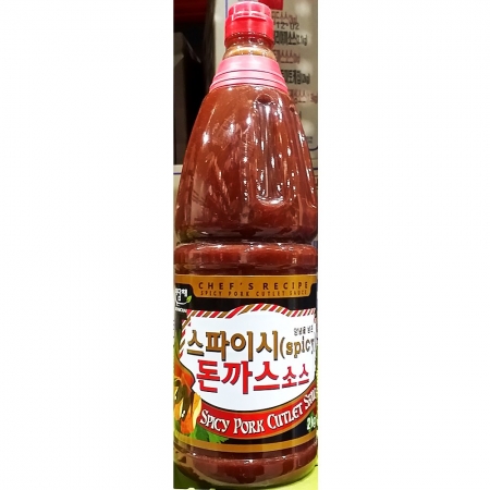 미담채 스파이시 돈까스소스 2Kg 1개 식자재 업소용 대용량 돈까스소스 미담채 액상소스 돈까스양념 돈까스 대상 옛날 스파이시 청정원 이미지