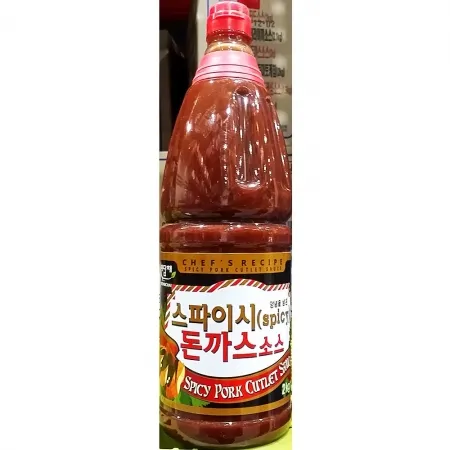 미담채 스파이시 돈까스소스 2Kg 매운 돈까스 소스 업소용 대용량 튀김 양식 돈까스전문점 식자재