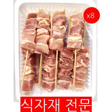 닭순살꼬치(50gx15) 8개 식자재 업소용 대용량 닭꼬치 은행 닭 닭꼬치구이 영해식품 화영 청우 닭날개