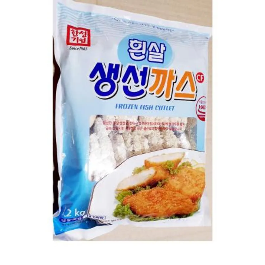 한성 생선까스(1.2K) 냉동생선까스 피쉬까스 업소용생선까스 식당용생선까스 급식용생선까스 대용량생선까스 냉동까스 생선튀김 사이드메뉴 이미지